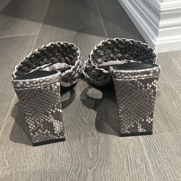 Articles of Society Asti Braided Open Square Toe Blocked Heeled Sandals Size 10 - Picture 12 of 16